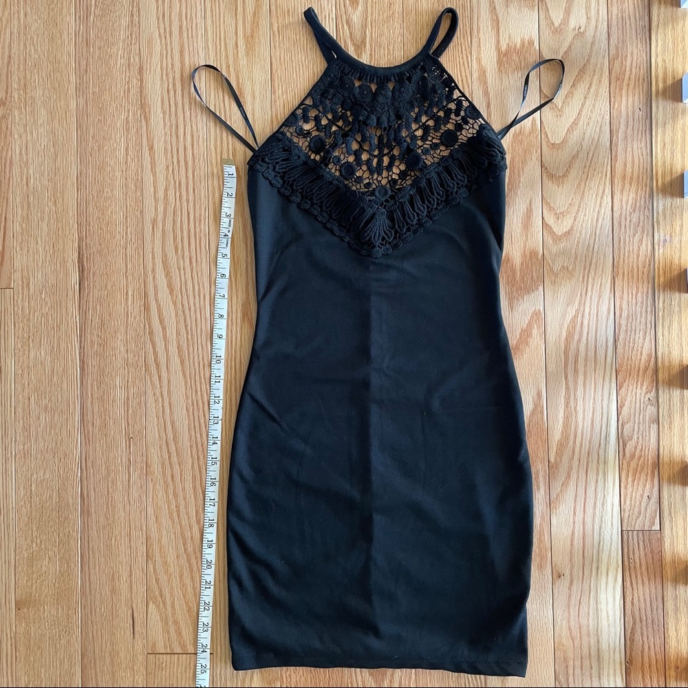 Forever 21 Black Bodycon Mini Dress- Size Small
